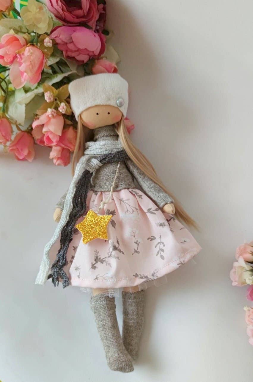 ChernikovaNataliya - Heirloom Cloth Rag Doll, Toddler Gift, Nursery Decor