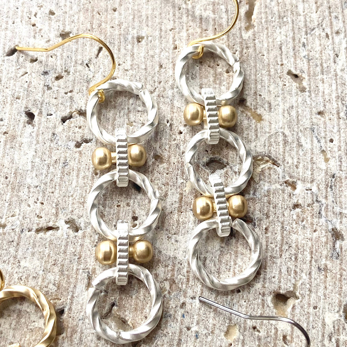 VB&CO Designs Handmade Jewelry - Handmade earrings matte metal  Boutique Jewelry Trending Now