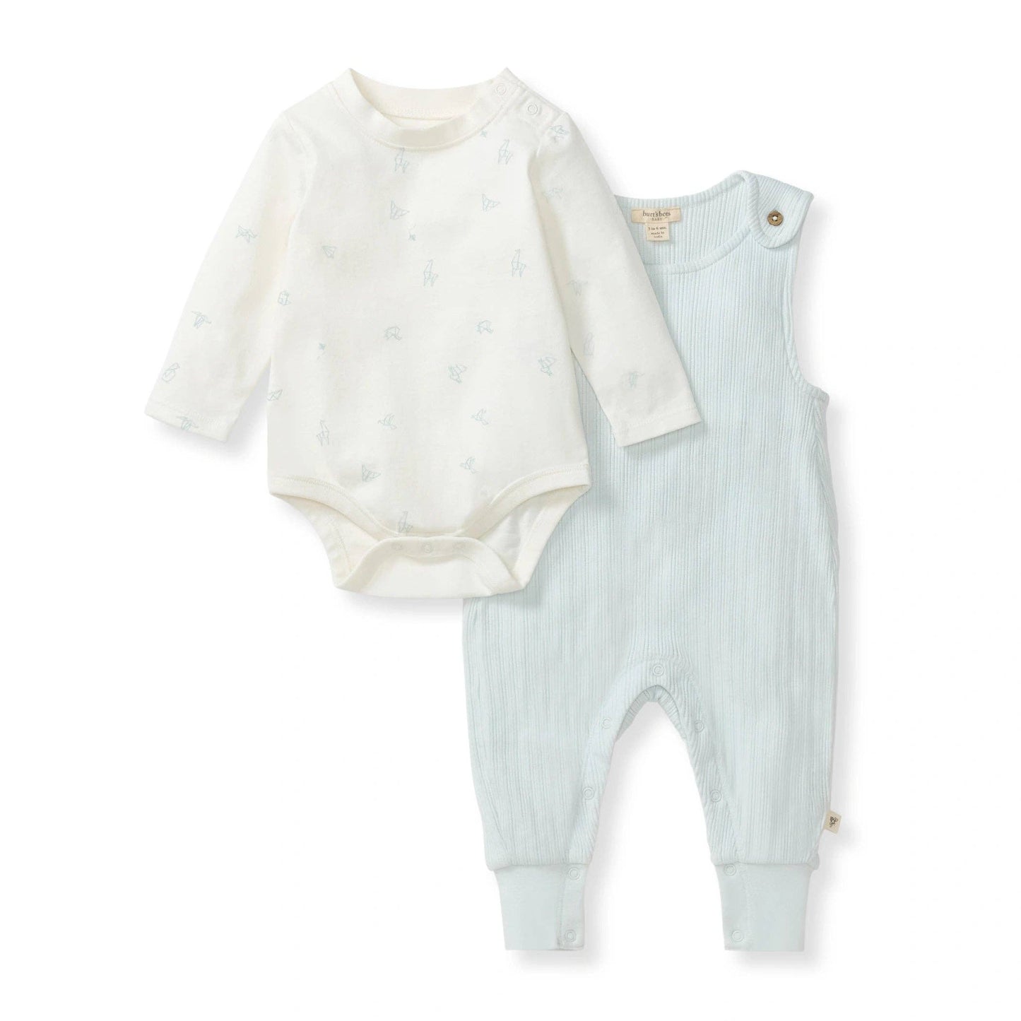 Burt's Bees Baby - Origami Bodysuit & Jumpsuit Baby Boy Set