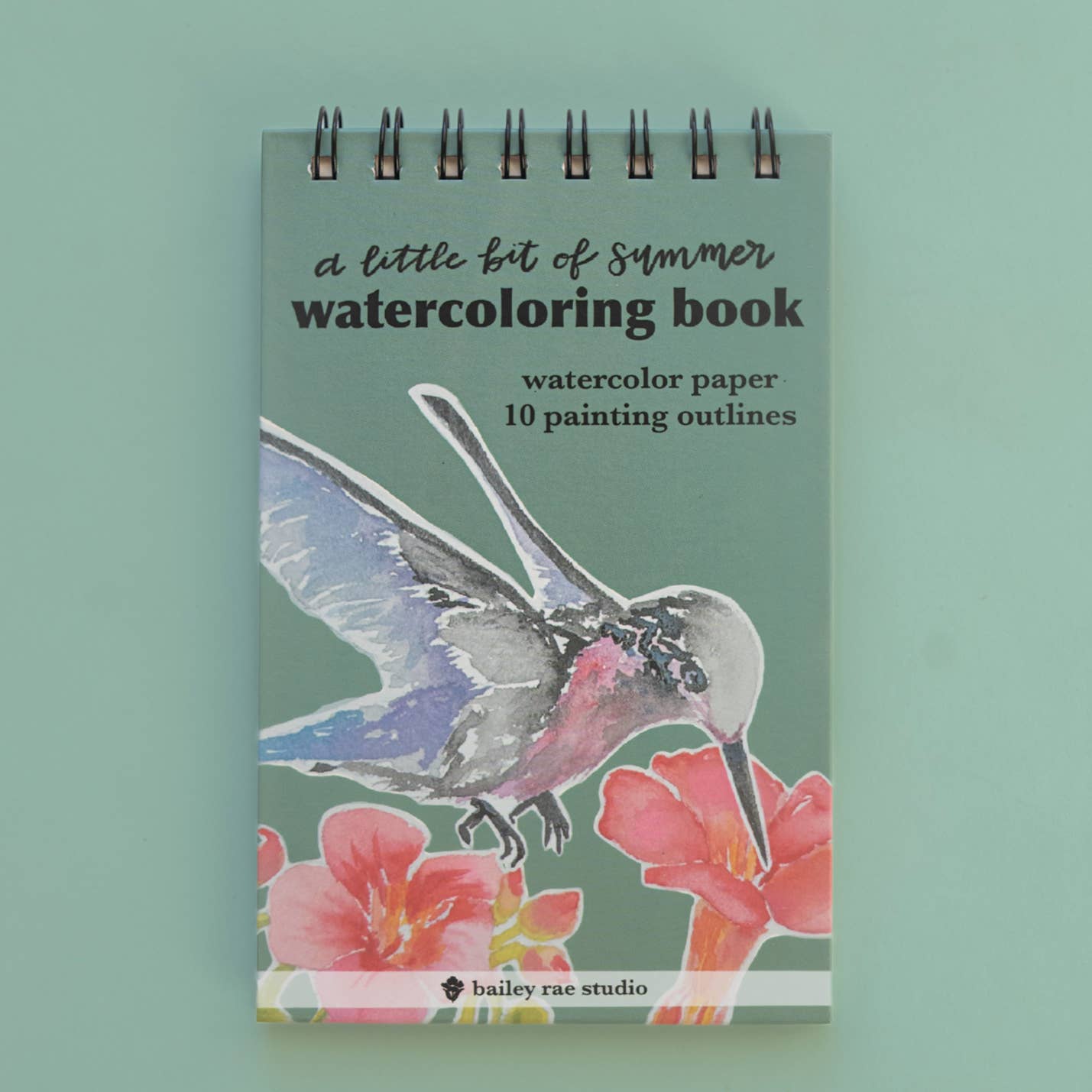 bailey rae studio - A little bit of summer - mini watercoloring book