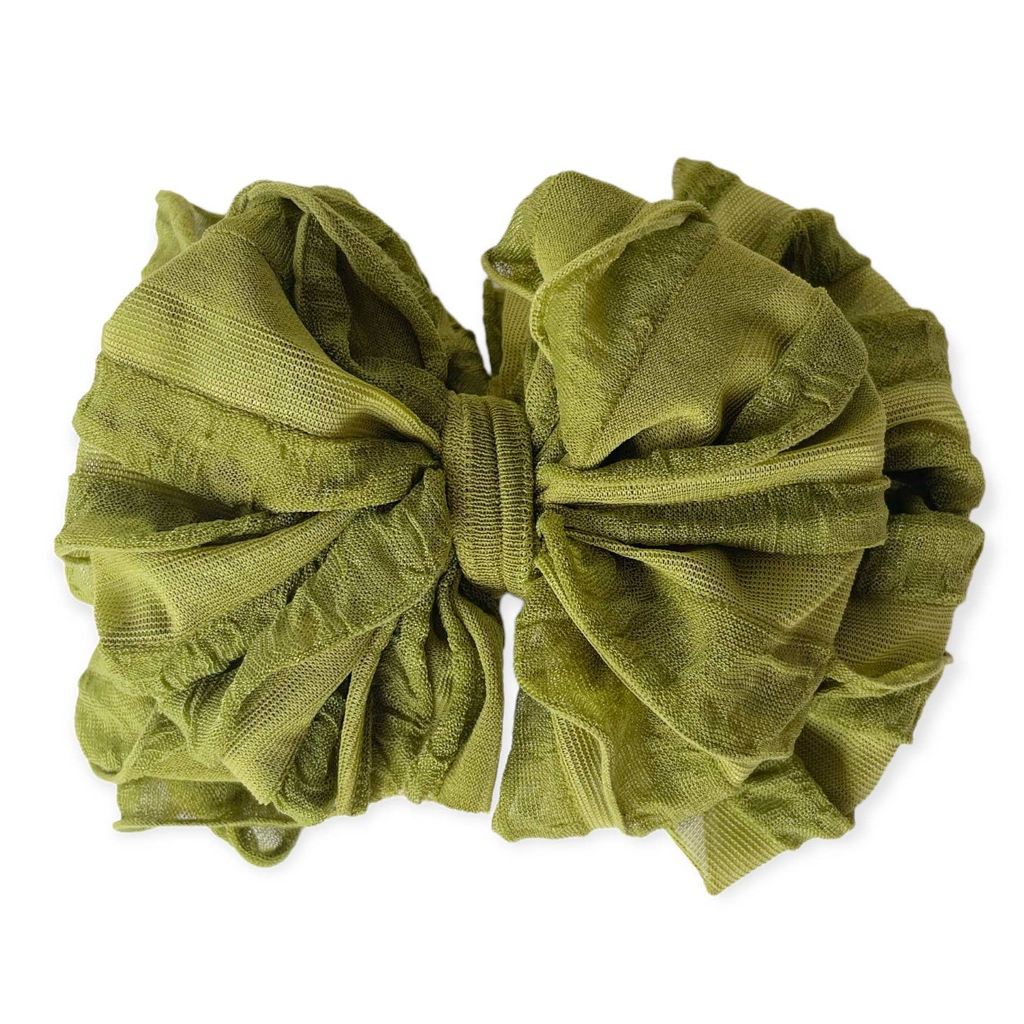 Rockin Royalty - Olive Ruffled Headband