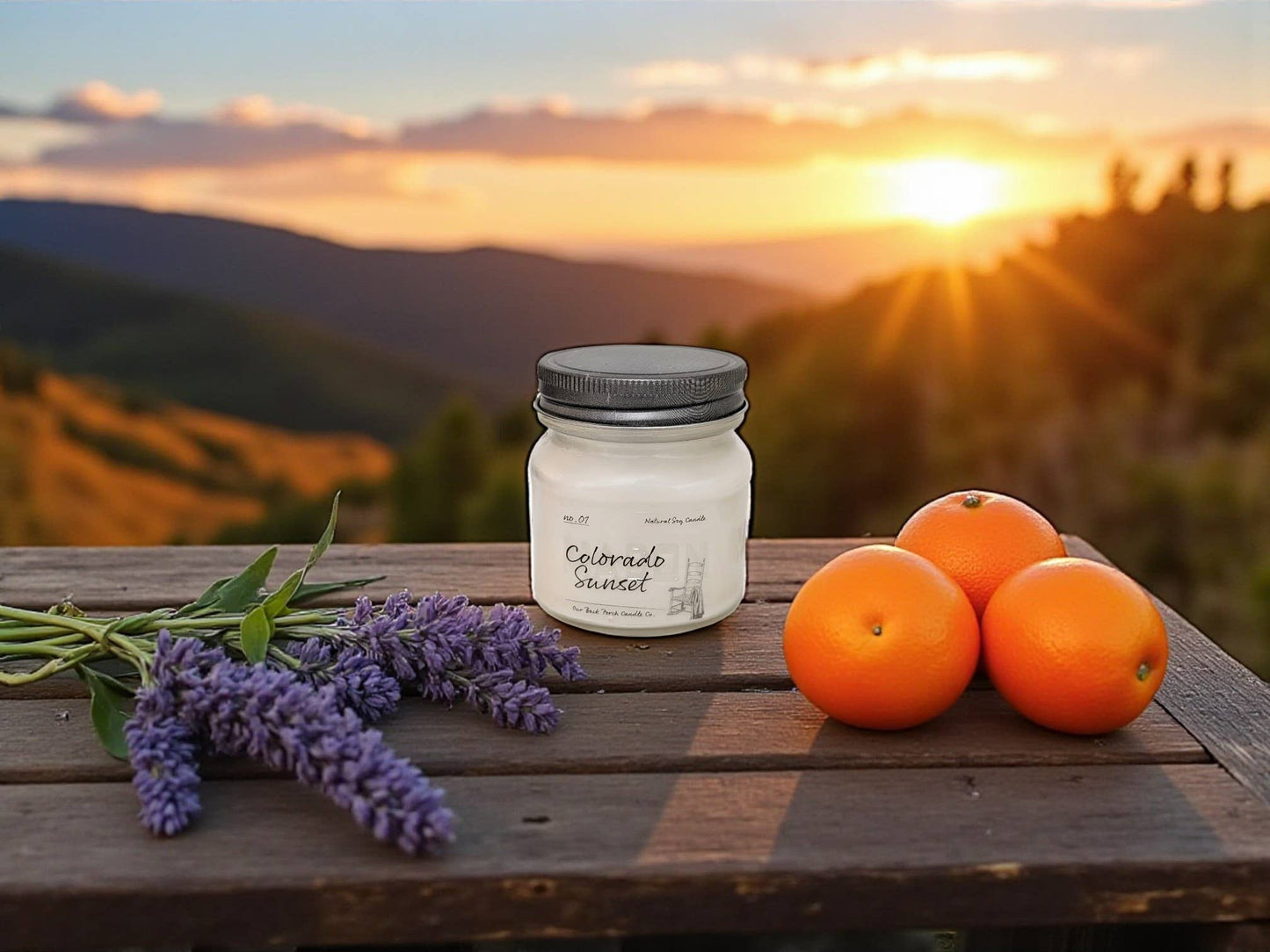 Back Porch Candle Co - Colorado Sunset | Hand-Poured Soy Candle | Colorado Made