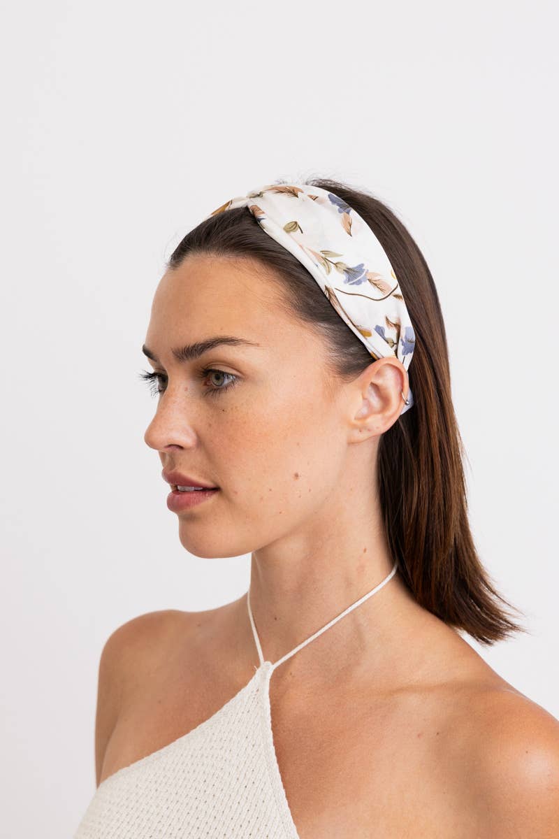 Leto Accessories - Secret Garden Satin Smooth Floral Headband 🌼
