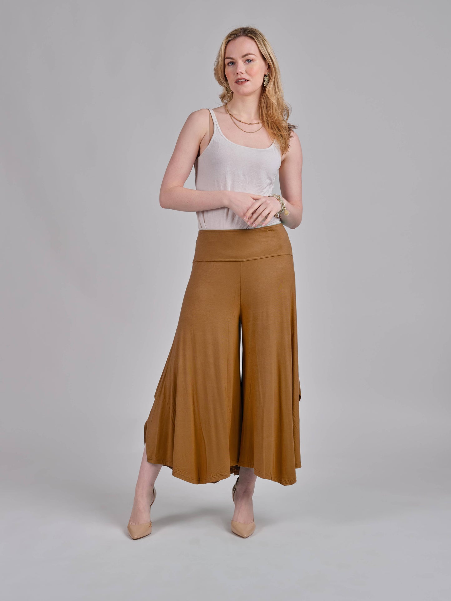 Windhorse Trading Inc - Wide-leg silhouette and Side-Slit.  NP61