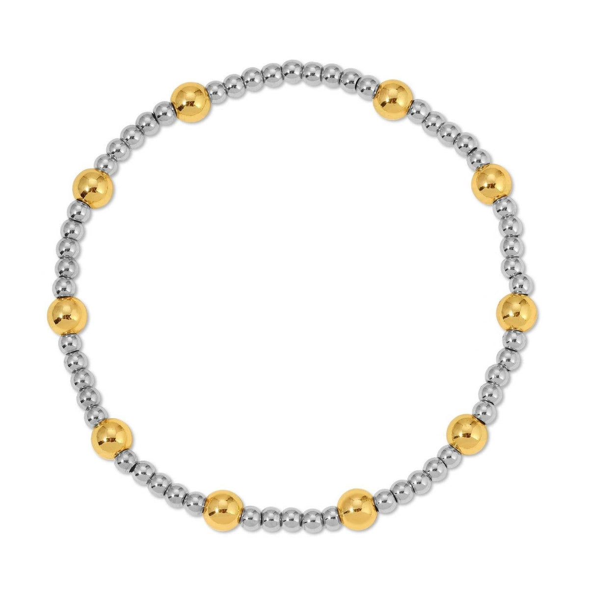 Splendid Iris - Two-Tone Stretch Bracelets 3mm/5mm