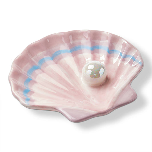 tag - Pearl Shell Trinket Dish Decorative Box Multi Earthenware