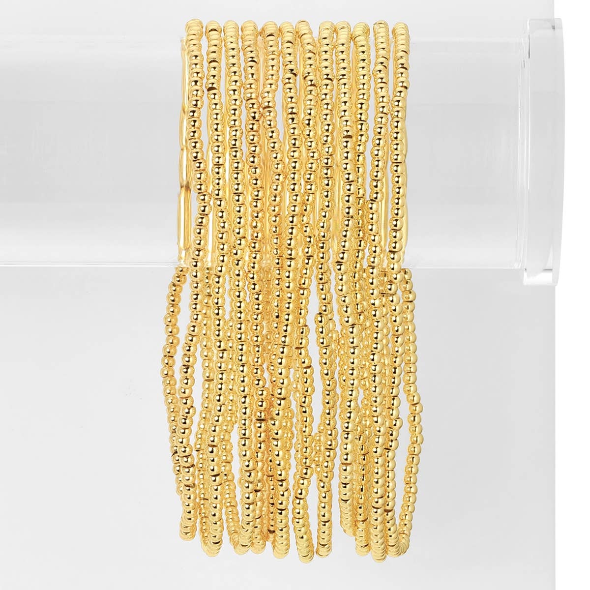 Splendid Iris - Classic Beaded Stretch Bracelets