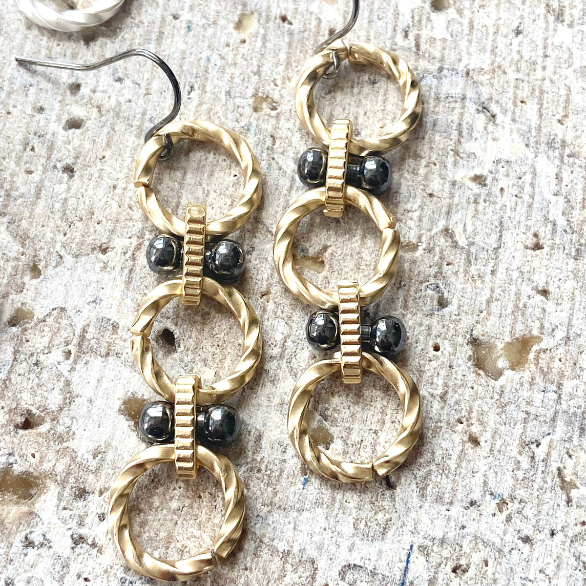 VB&CO Designs Handmade Jewelry - Handmade earrings matte metal  Boutique Jewelry Trending Now