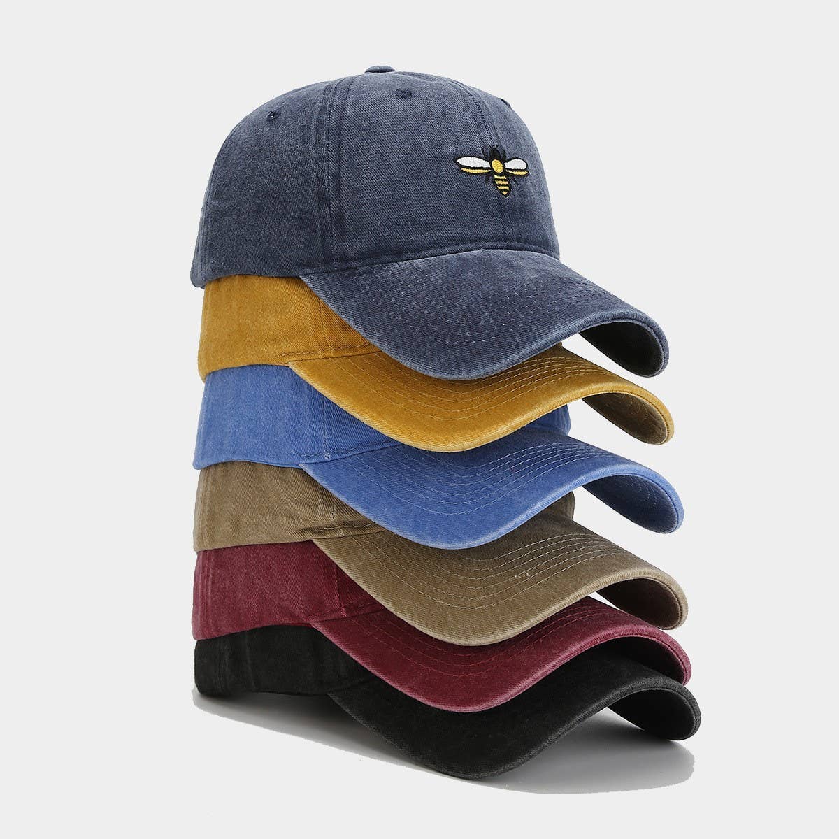 Lovenne - BEE EMBROIDERY BASEBALL CAP OUTDOOR SUN HAT CWAH2020