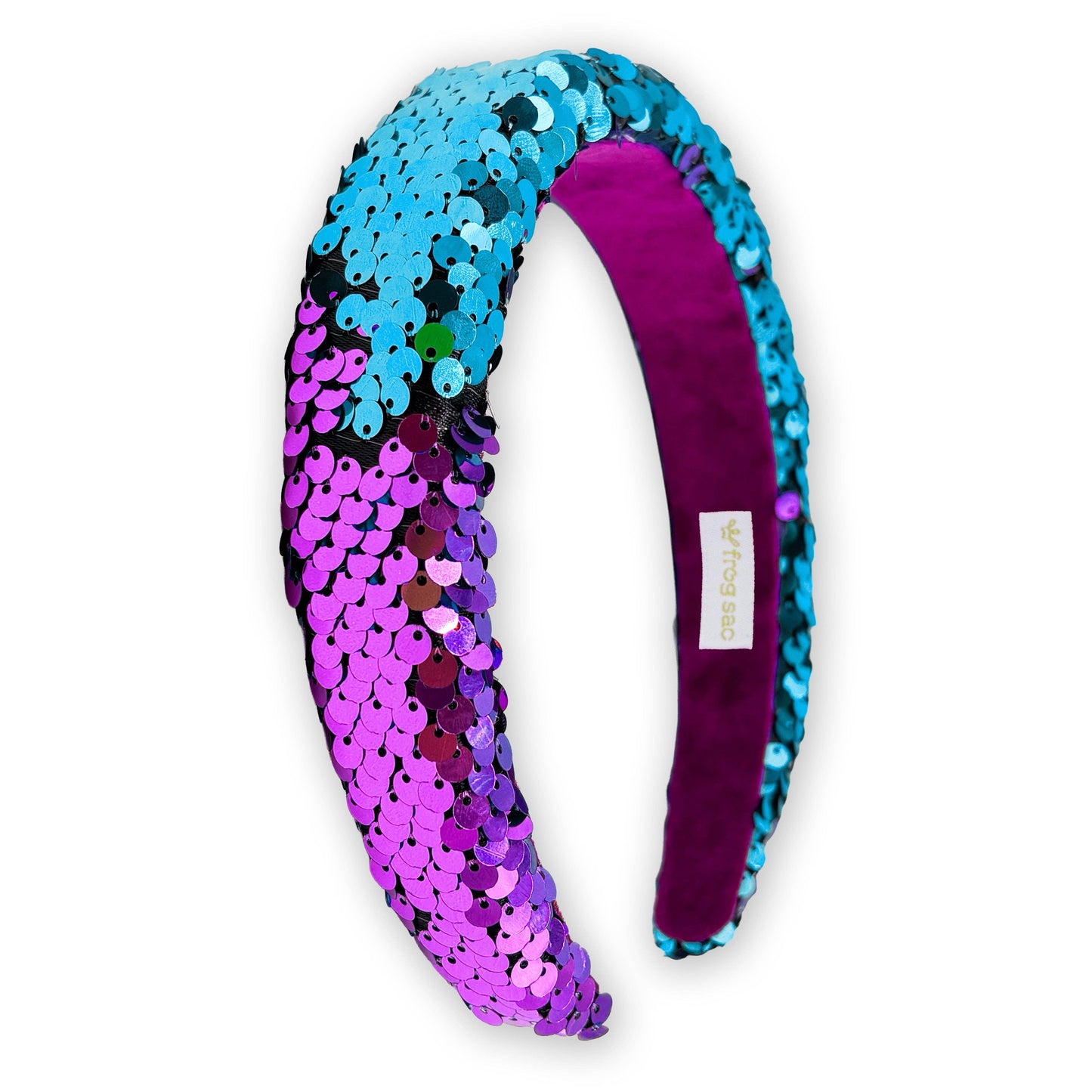 Frog Sac - Reversible Sequin Headband - Kids Padded Hair Band