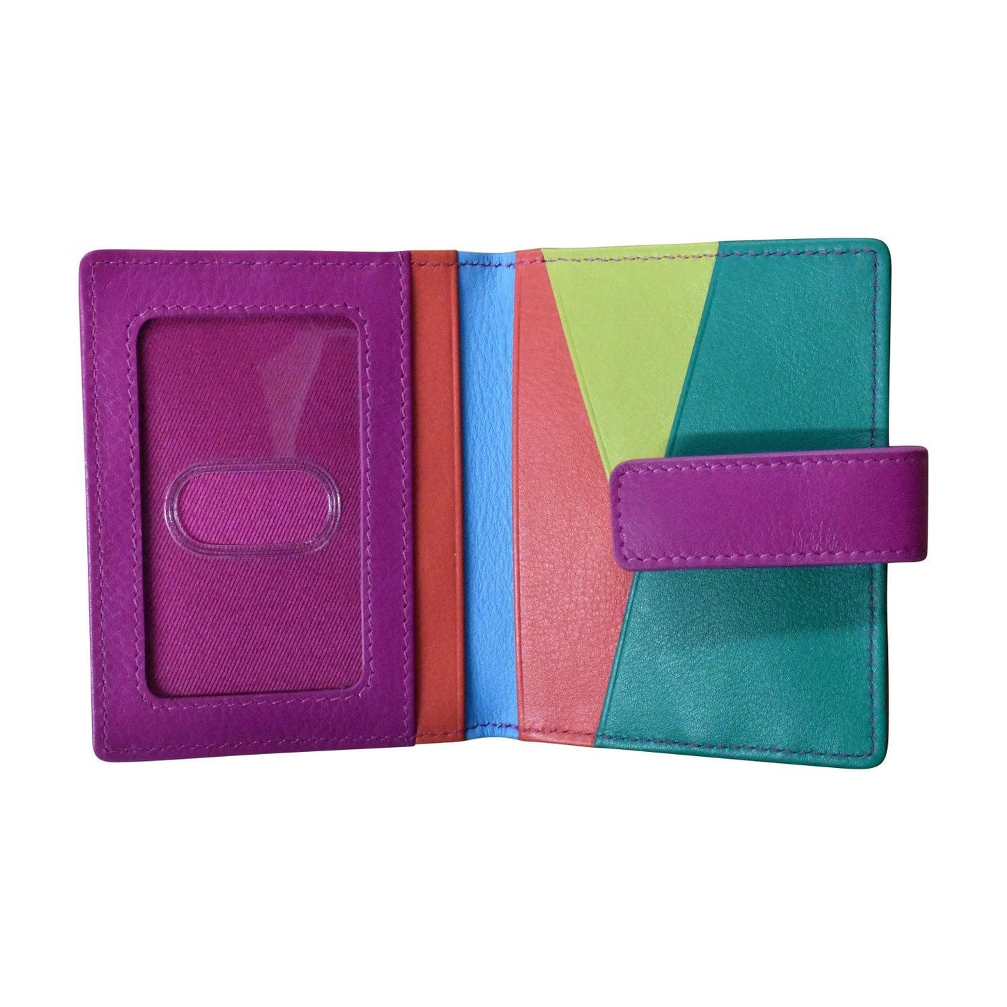 ili New York - 7803 MINI ASYMMETRIC CARD WALLET WITH TAB