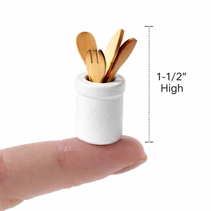 Factory Direct Craft - Miniature Wooden Kitchen Utensil Set