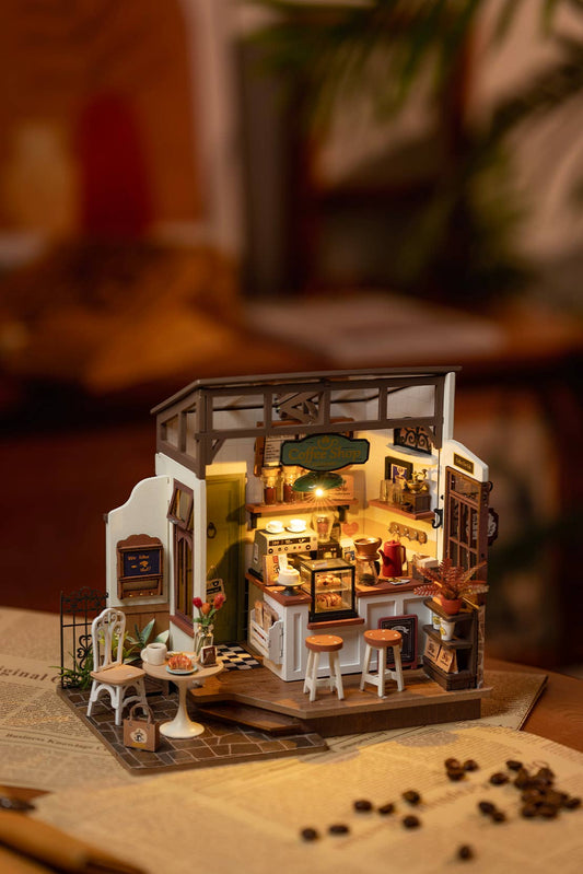 Hands Craft - DIY Miniature House Kit: Slow Life Café
