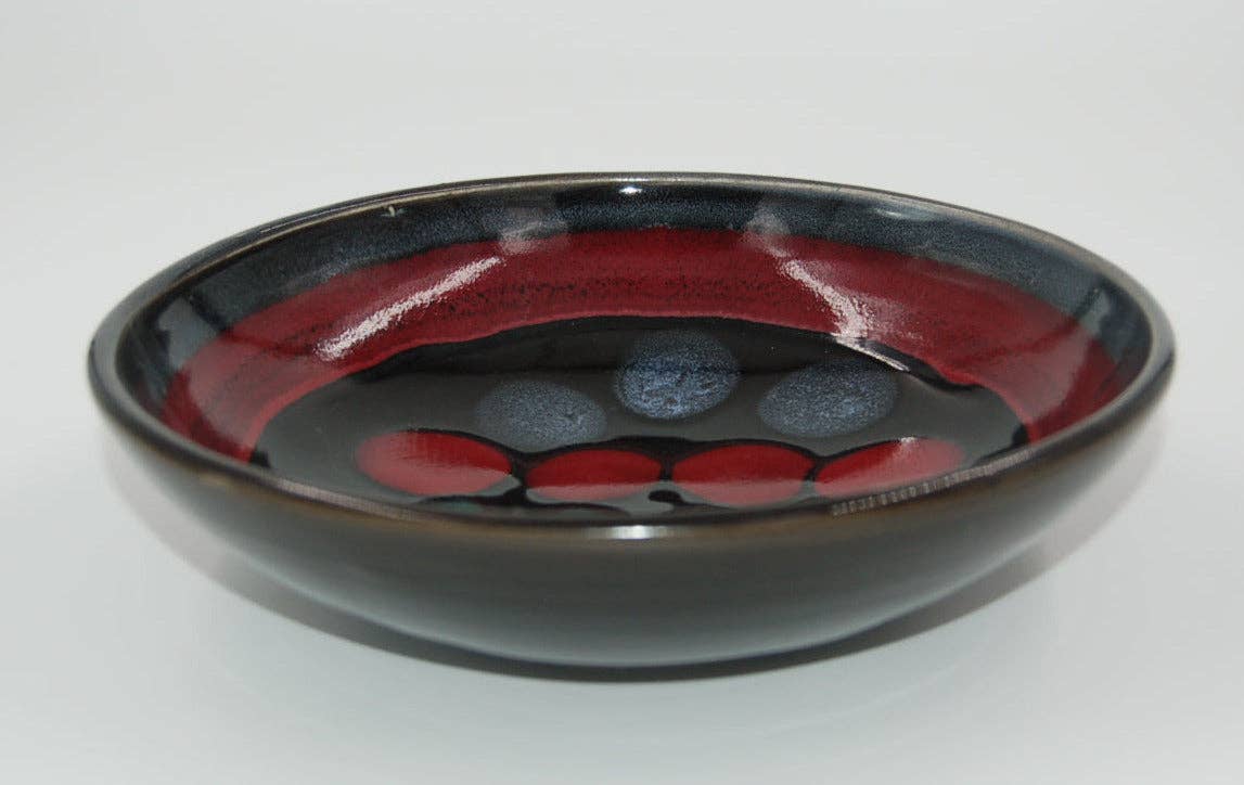Lasser Ceramics - Midnight Tulip Dinner Bowl