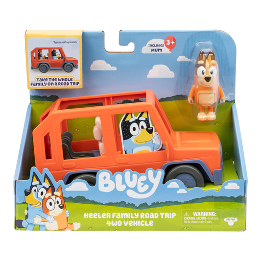 Toysmith - Moose Toys Bluey Heeler 4WD Family Vehicle