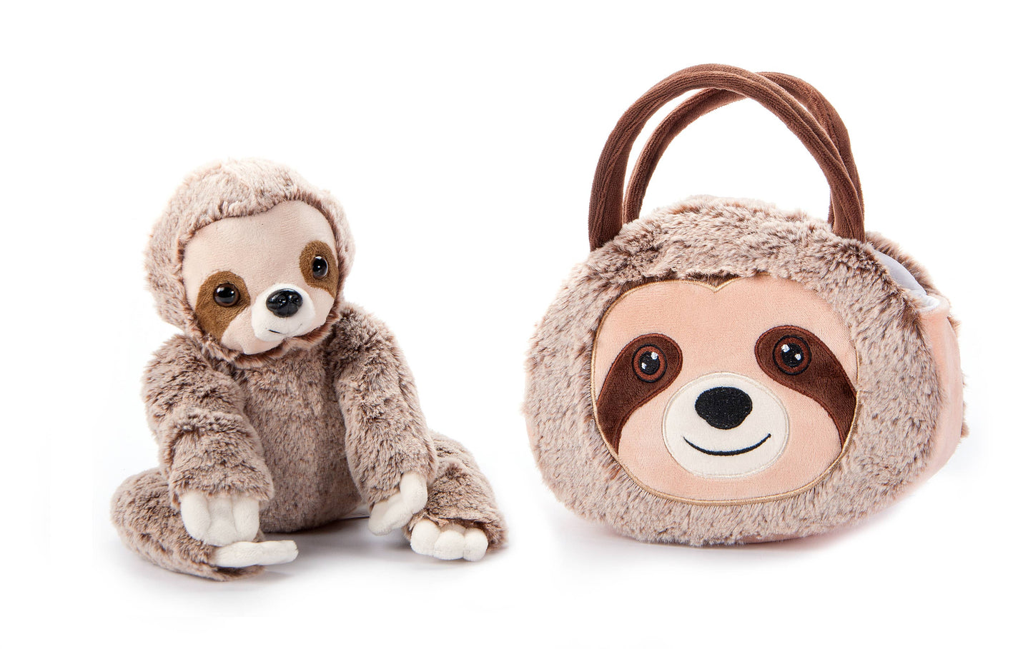 The Petting Zoo - Plush Animal Set with Purse -  Sloth