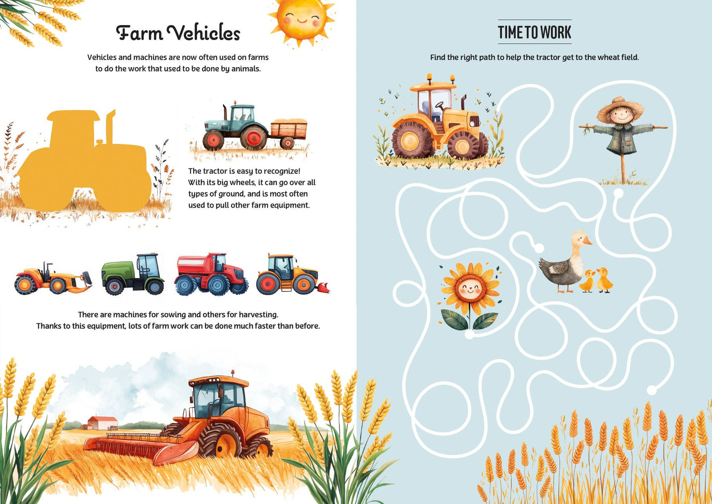 EDC Publishing - Activity Book with Stickers: A Day at the Farm