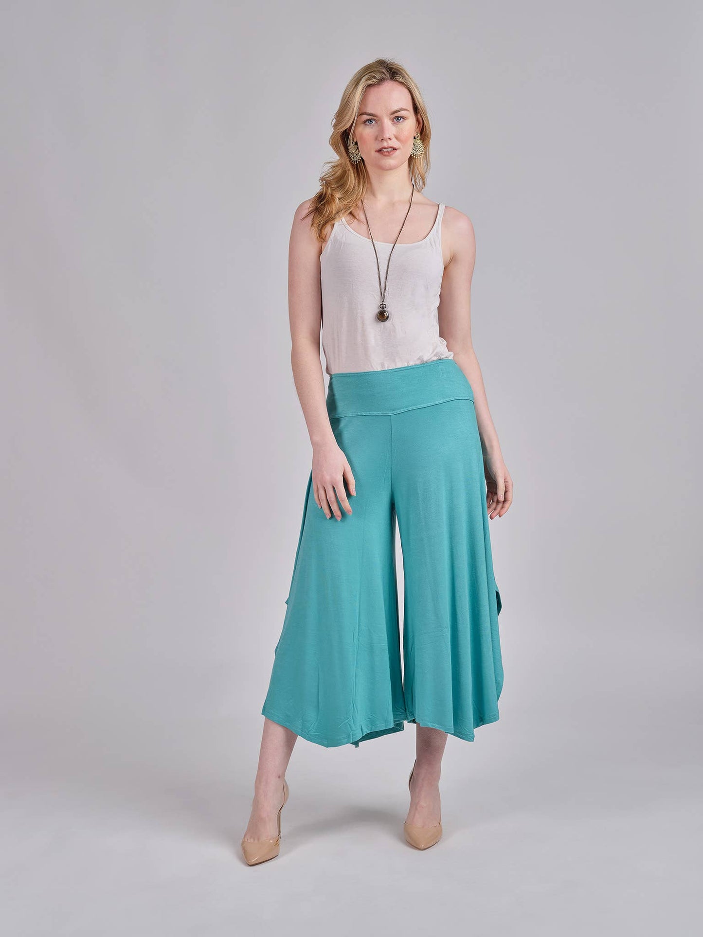 Windhorse Trading Inc - Wide-leg silhouette and Side-Slit.  NP61