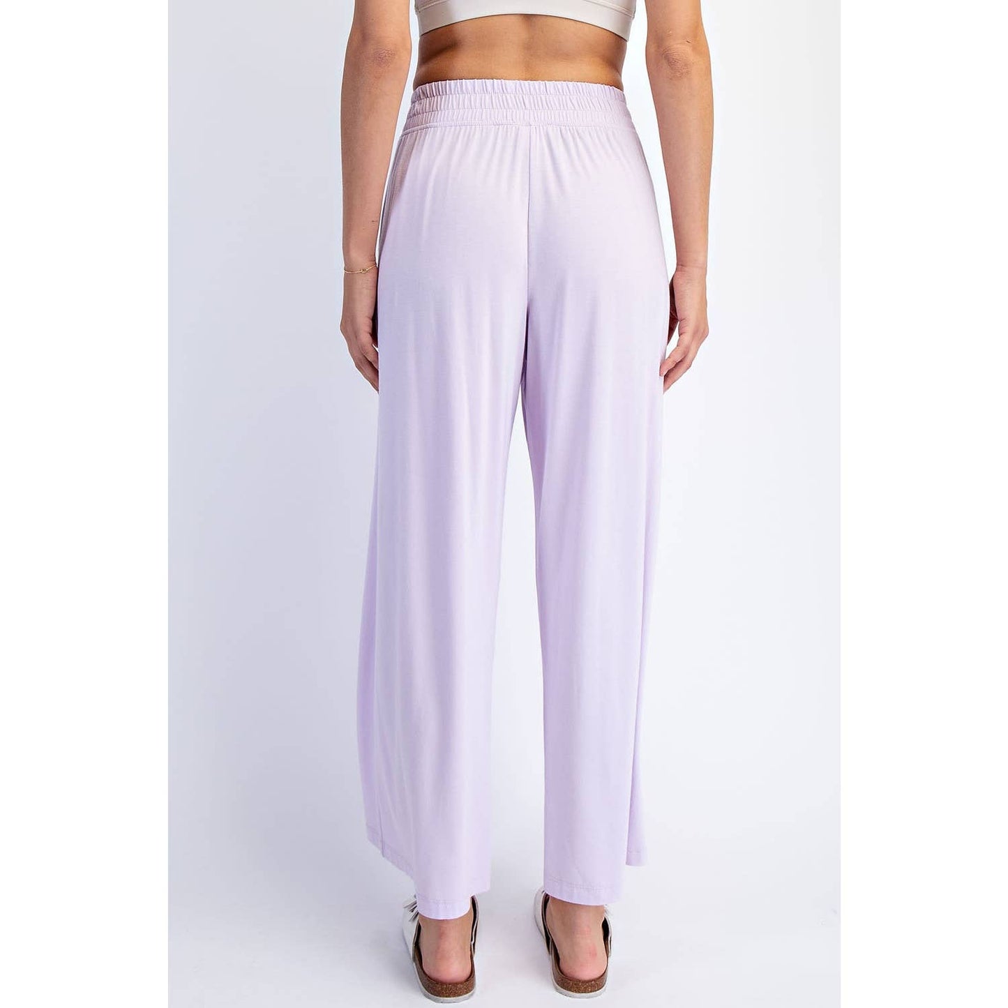 Rae Mode - VISCOSE MODAL CROPPED WIDE LEG PANTS