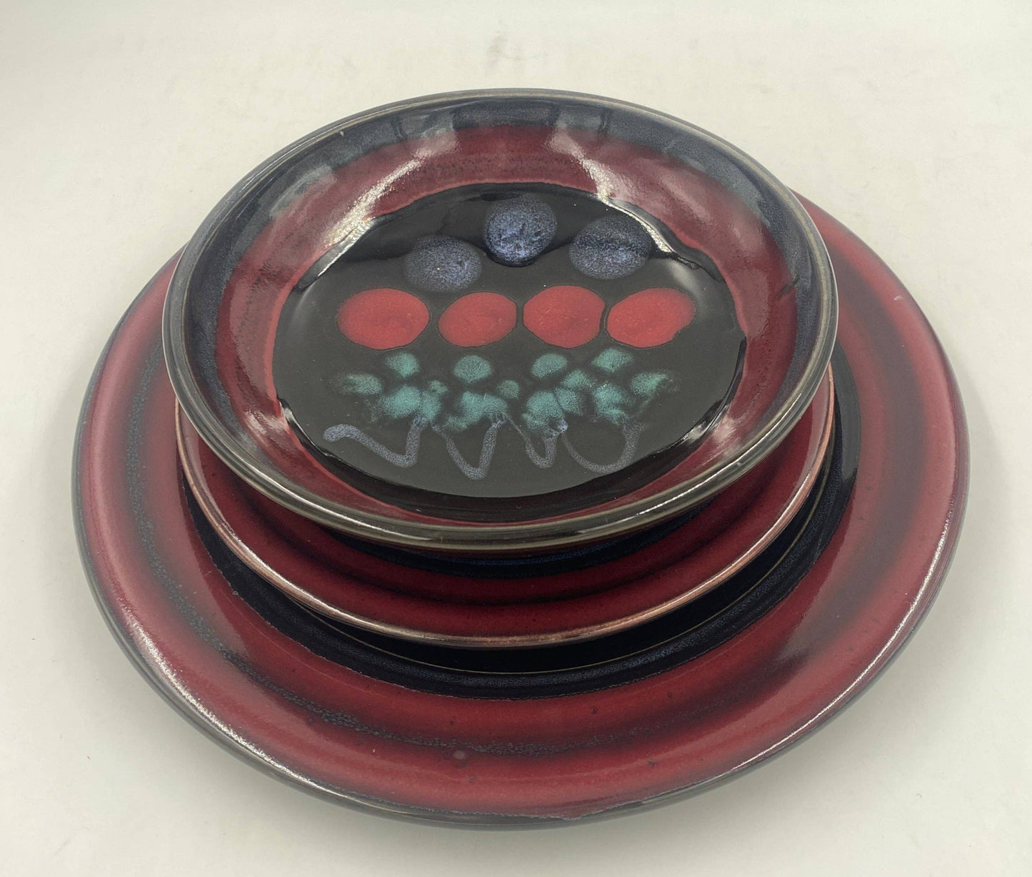 Lasser Ceramics - Midnight Tulip Dinner Bowl