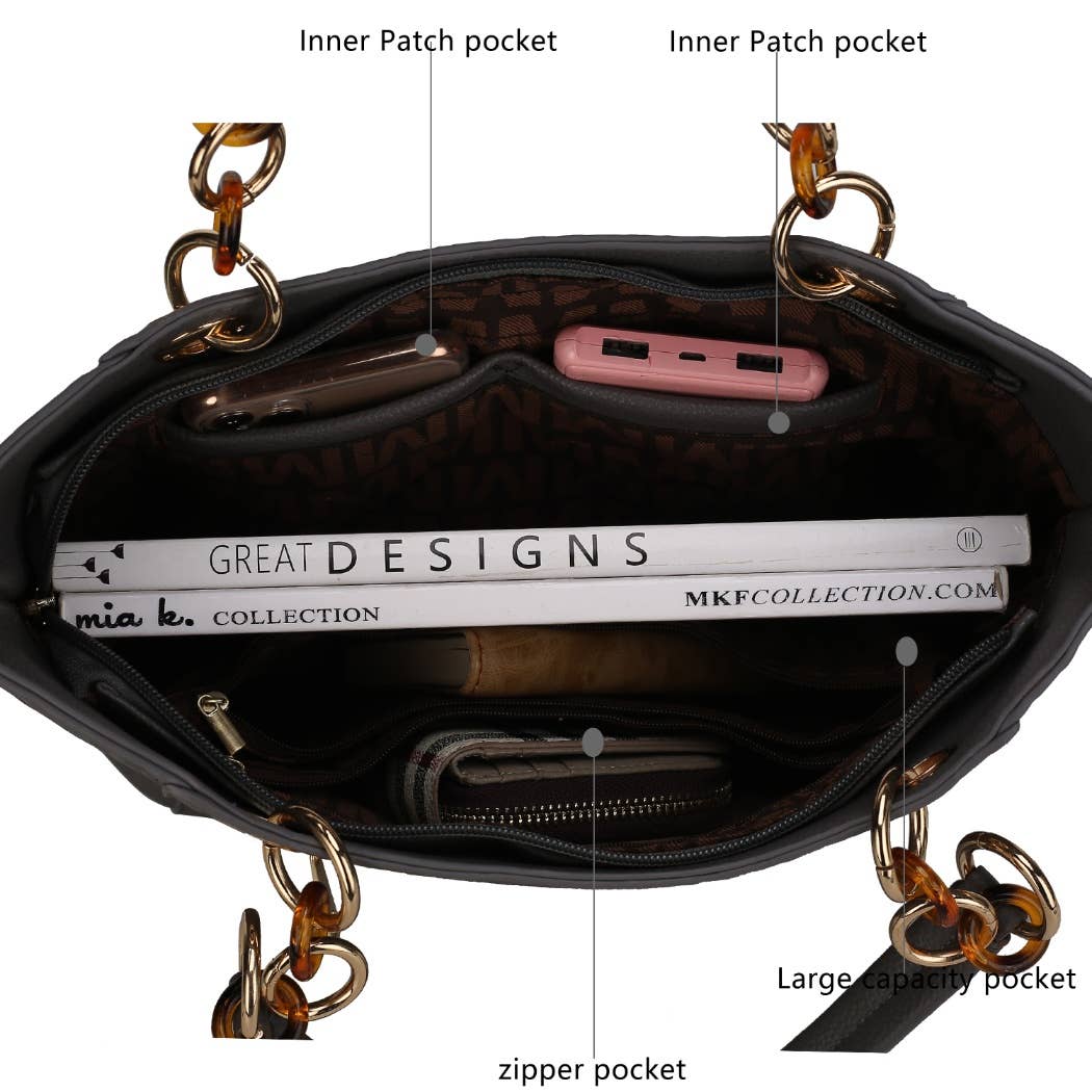MKF Collection - MKF Rylee Tote Women's Handbag Purse with Keychain