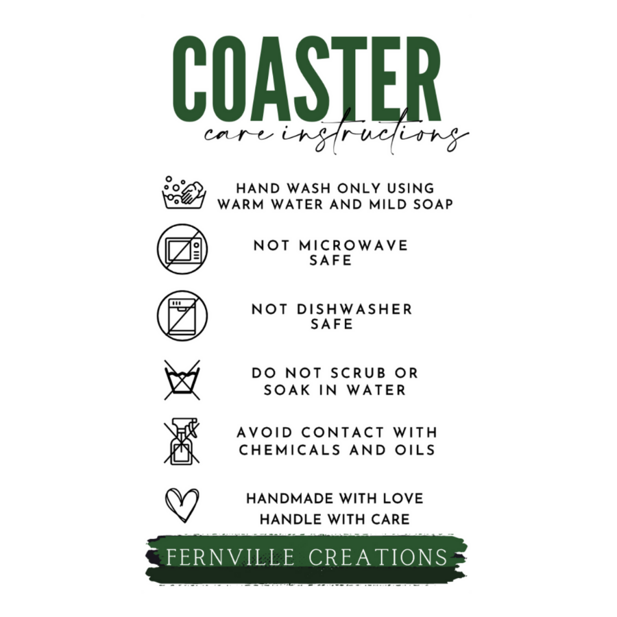 Fernville Creations - Tree of Life Coaster, Ceramic Coaster with Printed Image