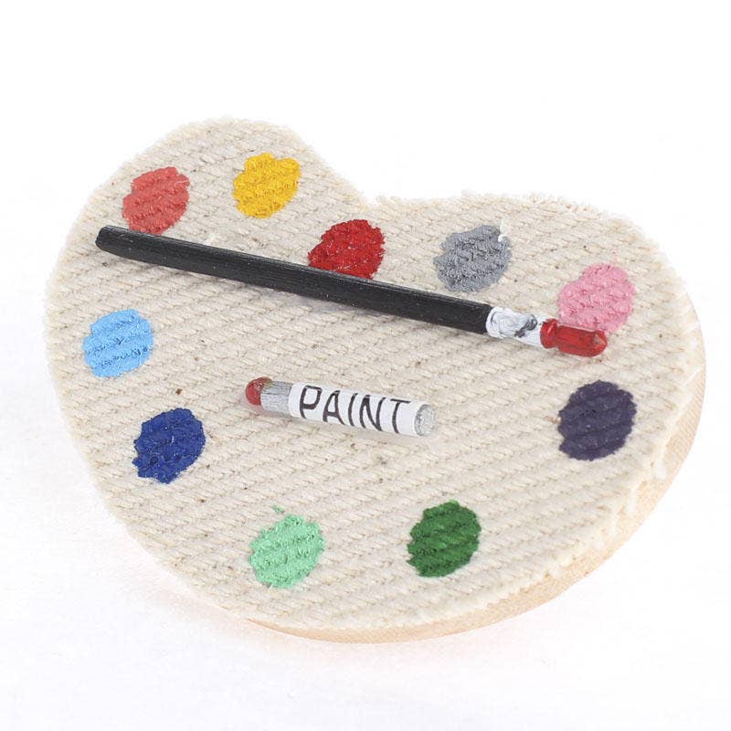 Factory Direct Craft - 2"  Dollhouse Miniature Paint Palette