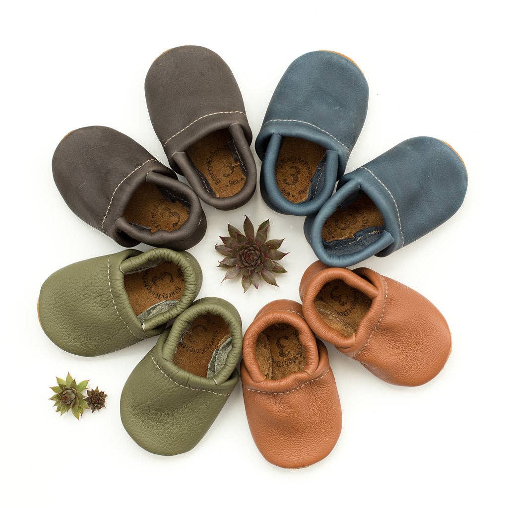 Starry Knight Design - Loafer Baby and Toddler Shoes( Iron, Sienna, Lichen, Navy)