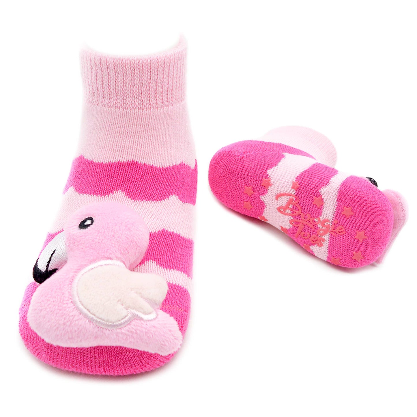 Boogie Toes - Pink Flamingo Boogie Toes Rattle Socks