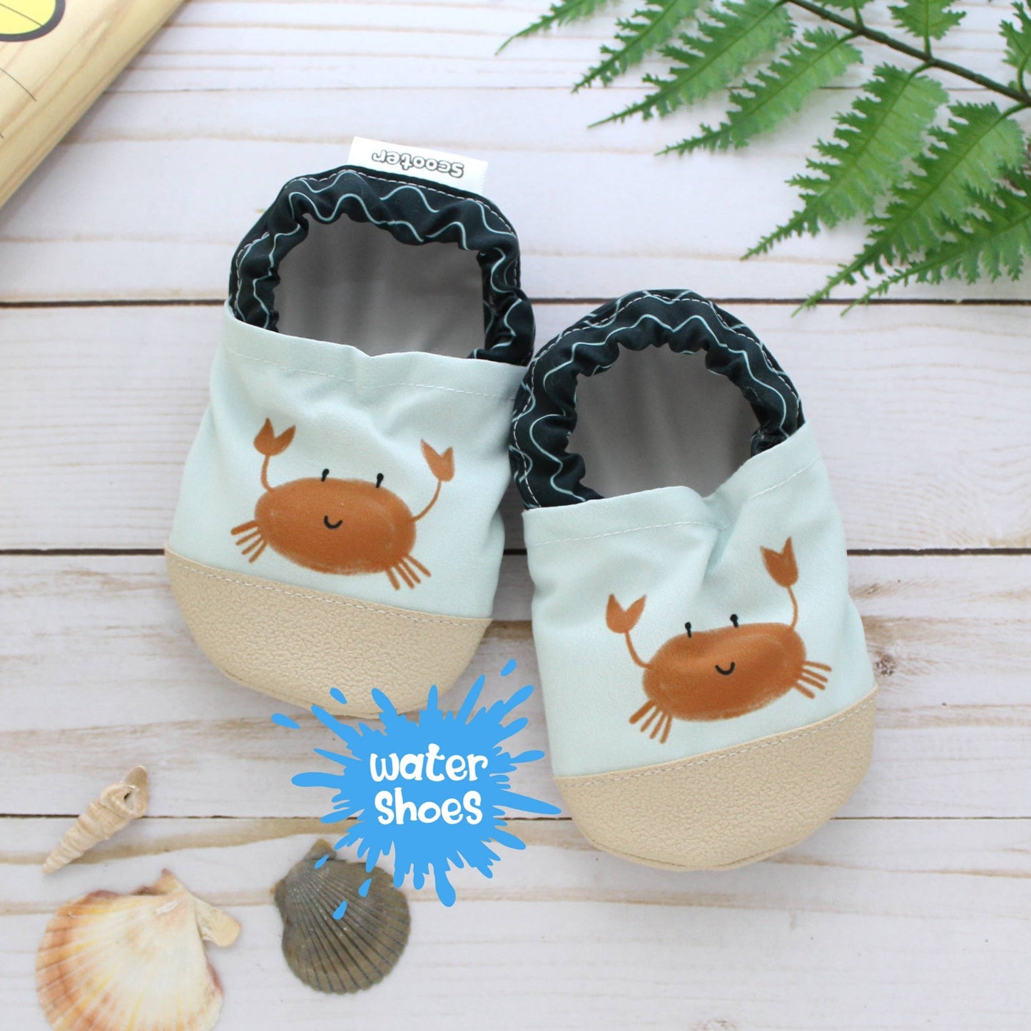 Scooter Booties - Crab Baby Water Shoes