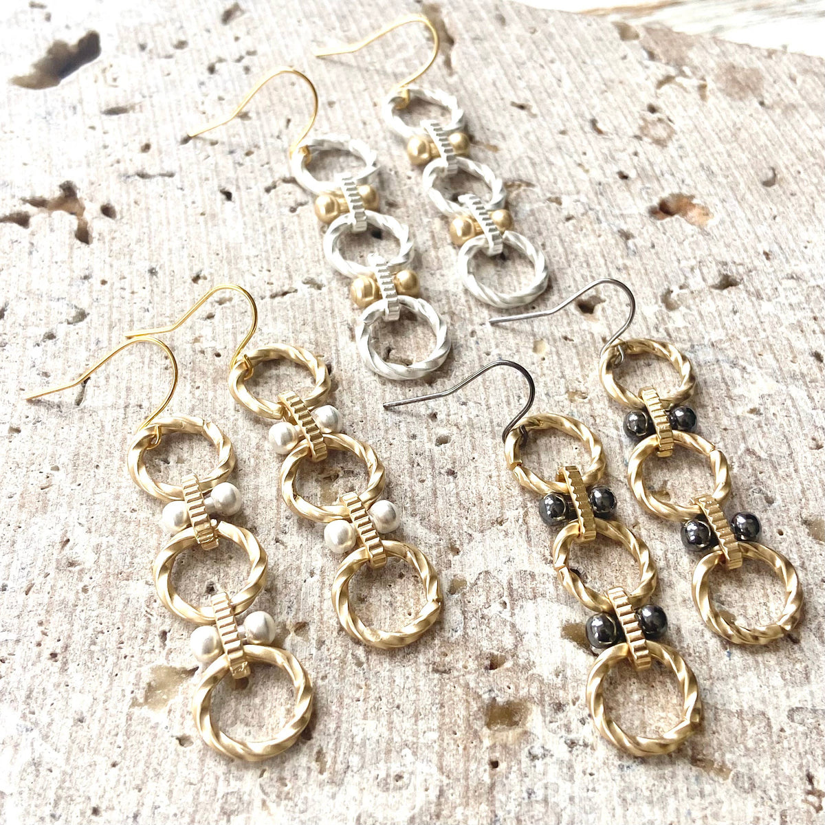VB&CO Designs Handmade Jewelry - Handmade earrings matte metal  Boutique Jewelry Trending Now