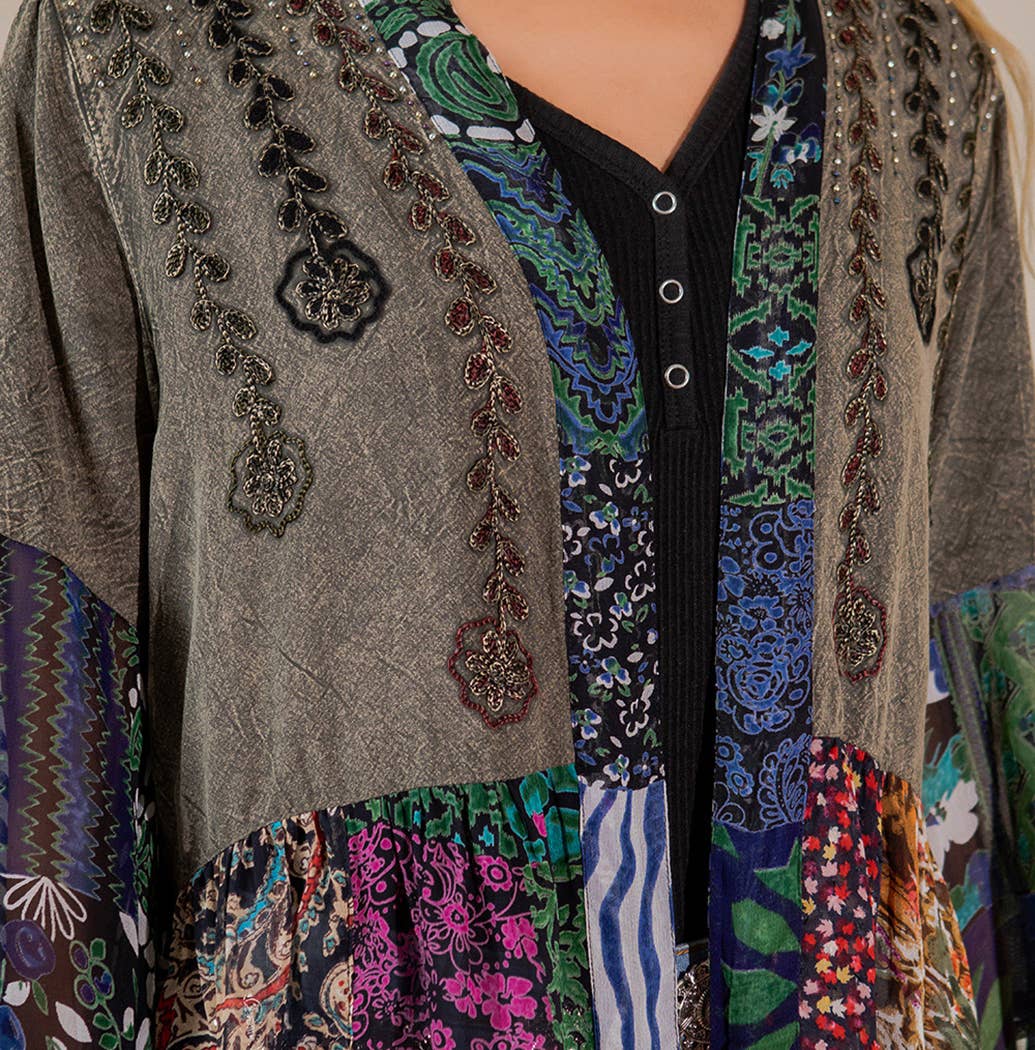 Young Threads - Boho Rustic : Embellished Shrug