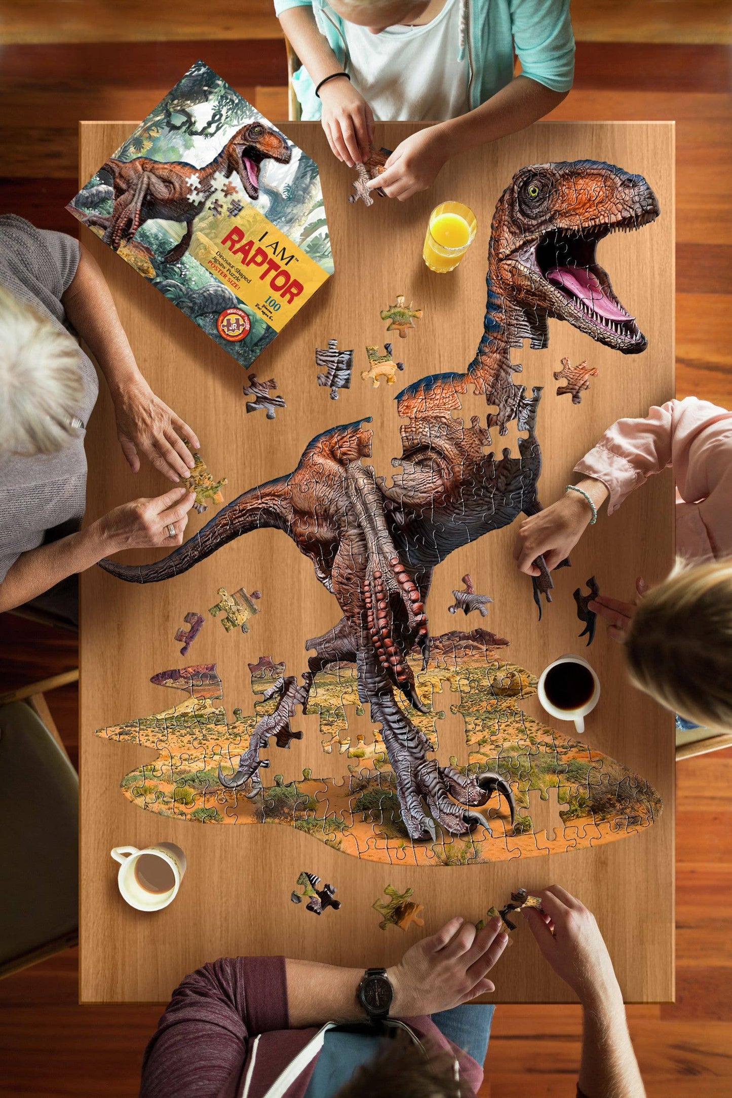 Madd Capp Games & Puzzles - I AM Raptor 100 piece jigsaw puzzle - gift