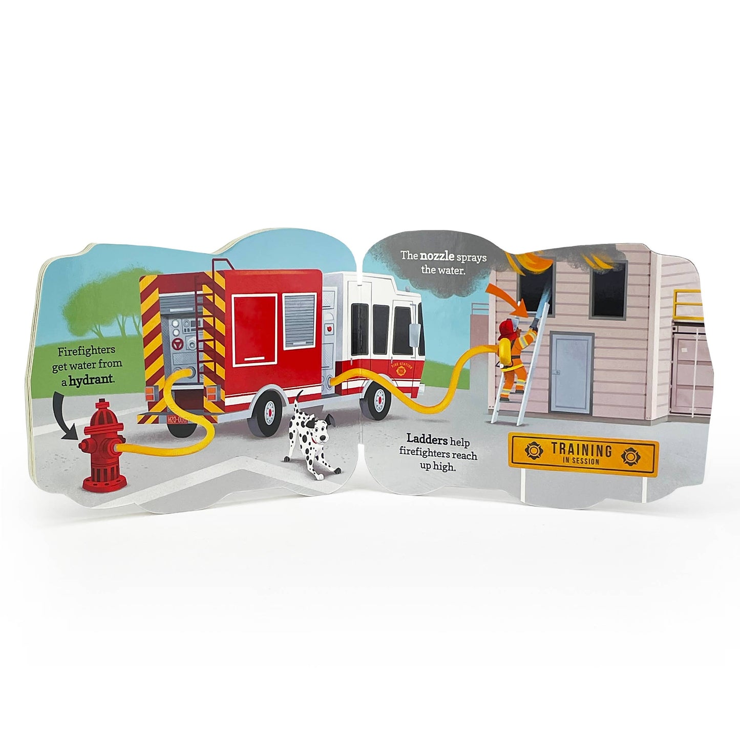 Cottage Door Press - How Fire Trucks Work Shaped Board Book