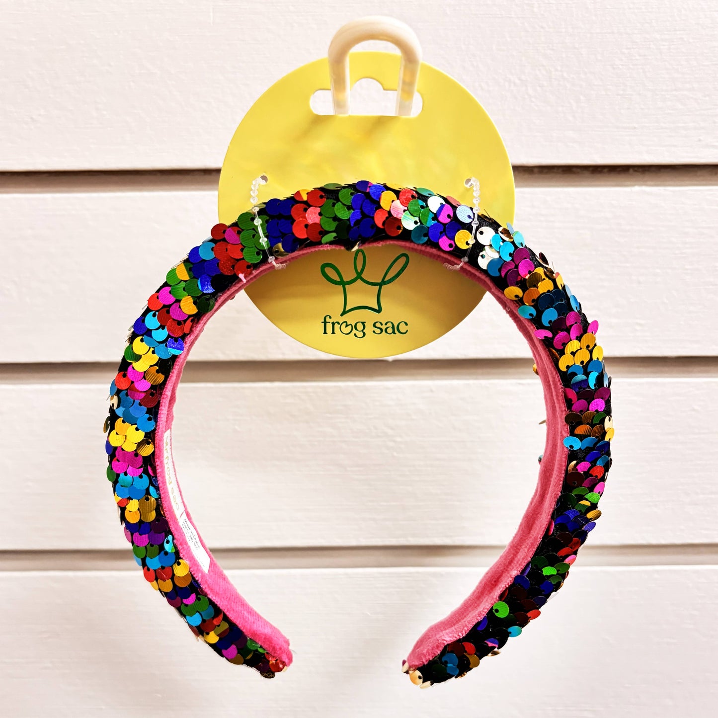 Frog Sac - Reversible Sequin Headband - Kids Padded Hair Band