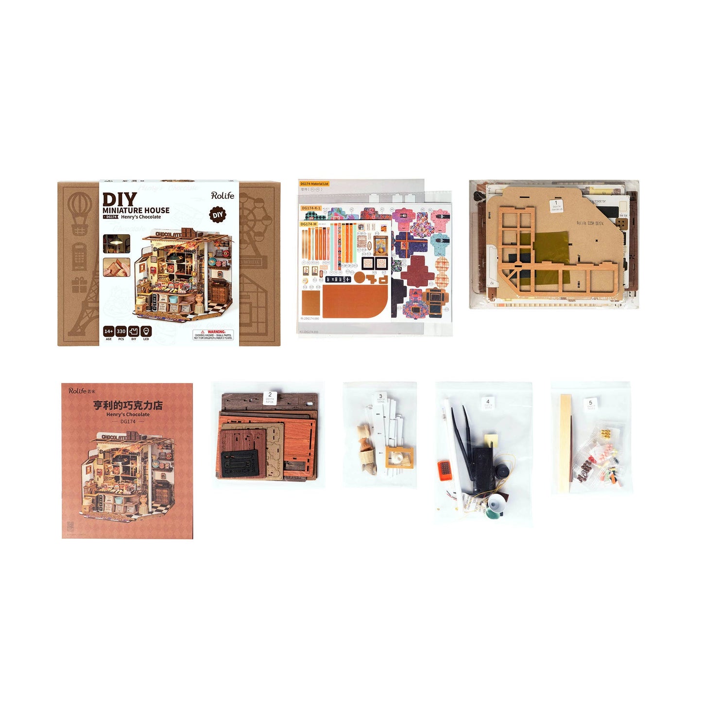 Hands Craft - DIY Miniature House Kit: Henry's Chocolate