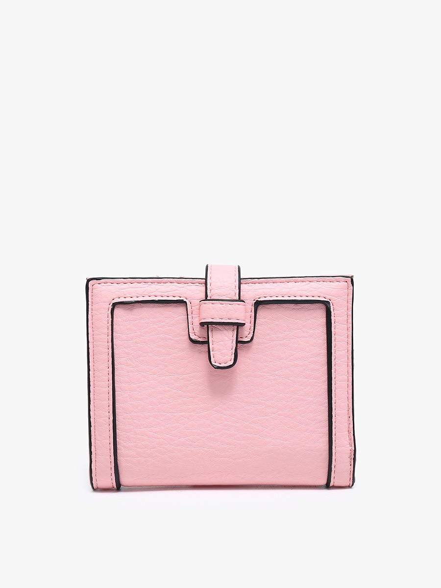 Jen & Co. - *SALE* WL2066 Bessie Canvas Wallet w/ Slip Closure