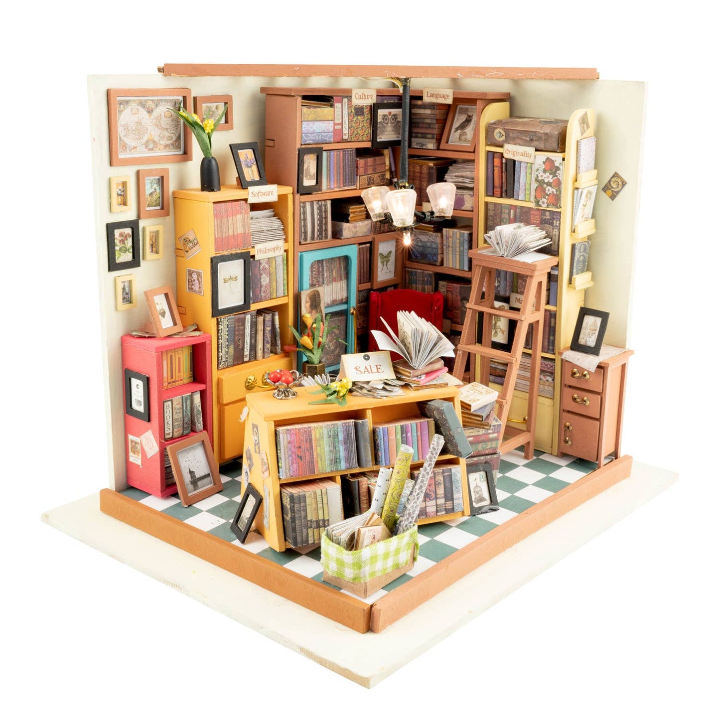 Hands Craft - DIY Miniature House Kit: Sam's Study