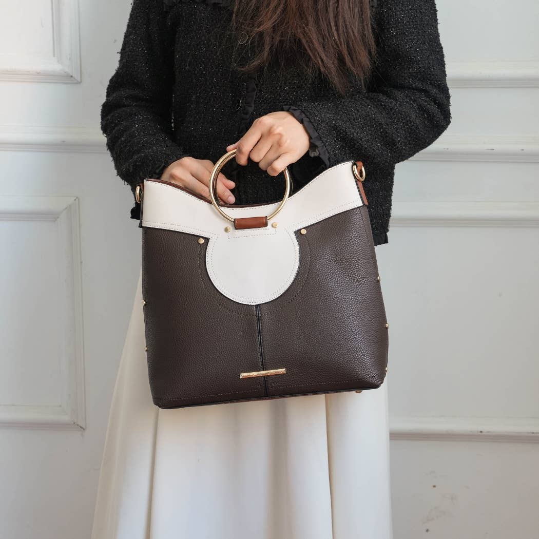 MKF Collection - MKF Kylie Top Handle Satchel Handbag Vegan Leather
