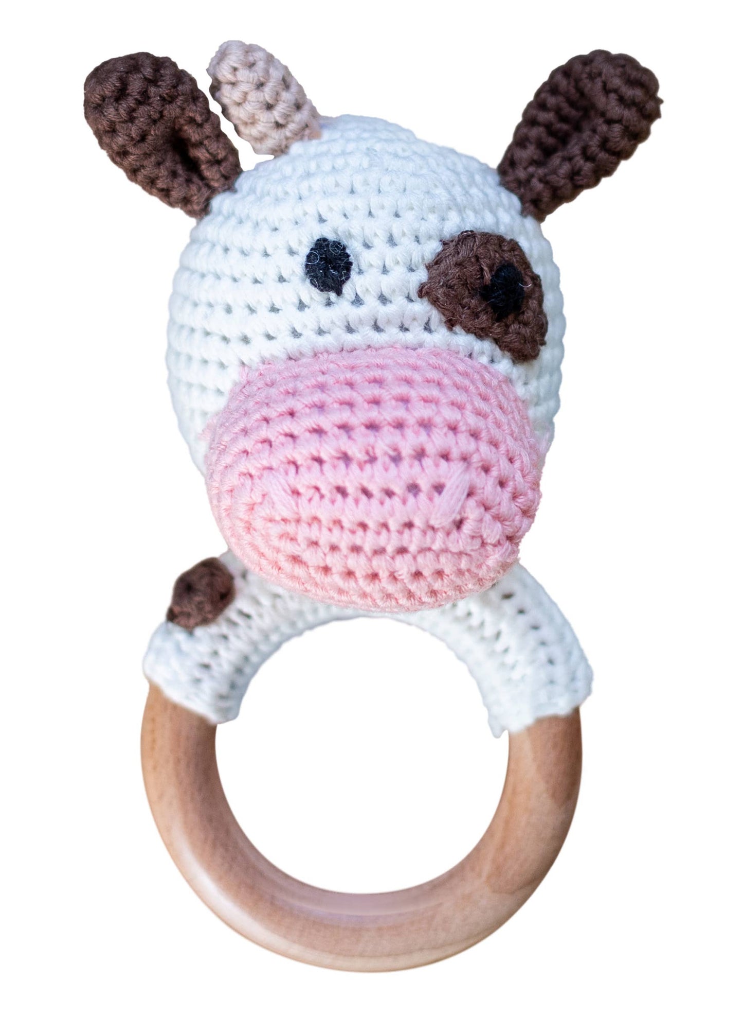 Wonderjoys Baby Co - Animal Hand Crochet Rattles - Barnyard Friends