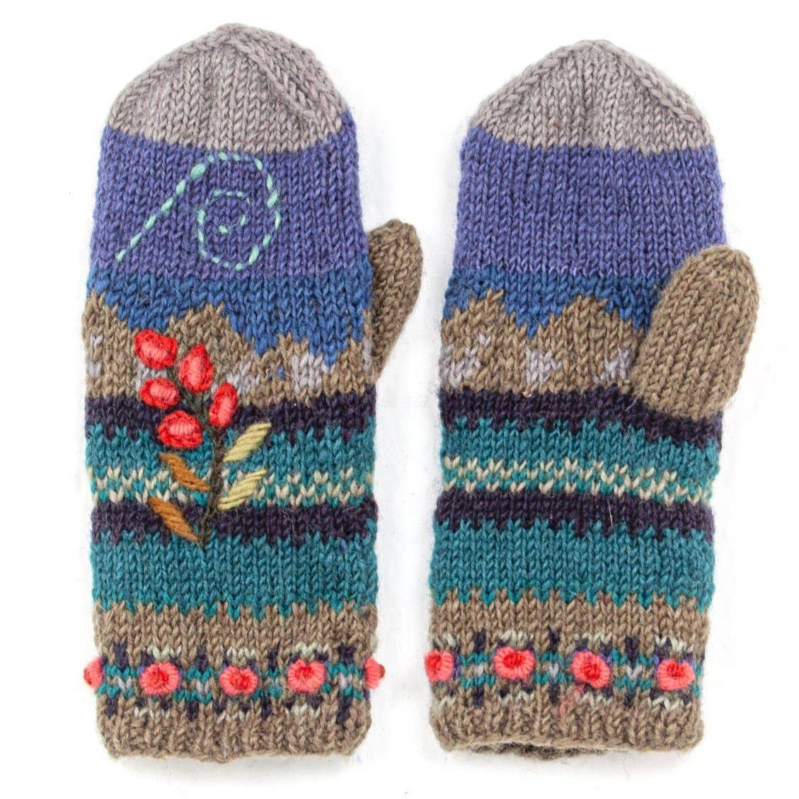 Lost Horizons Knitwear - Chloe - women's wool knit mittens