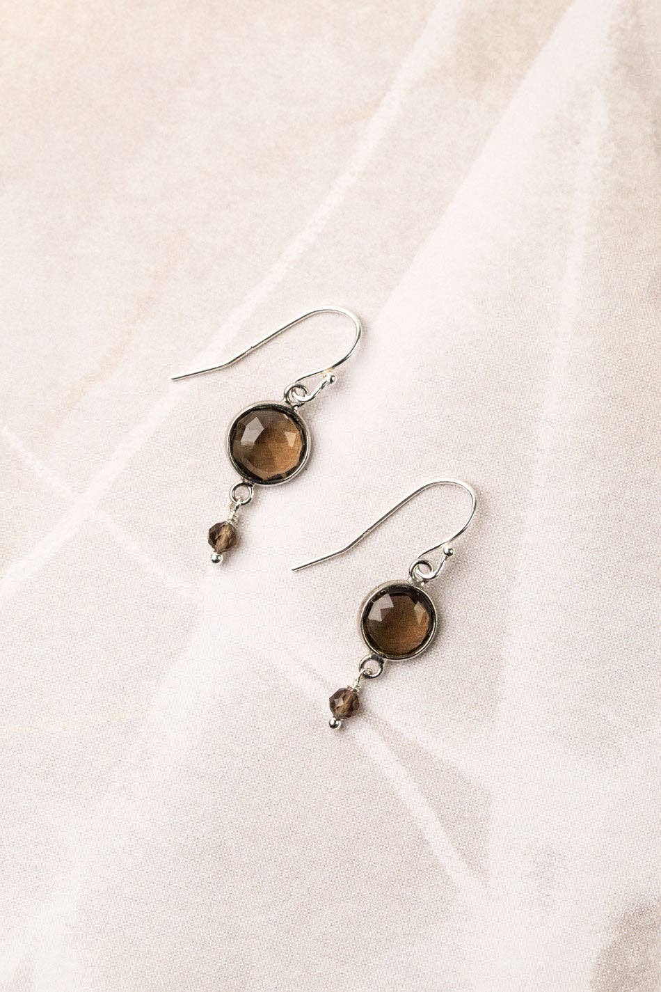 Anne Vaughan Designs Jewelry - Favorites Silver Smokey Quartz Dangle Earrings