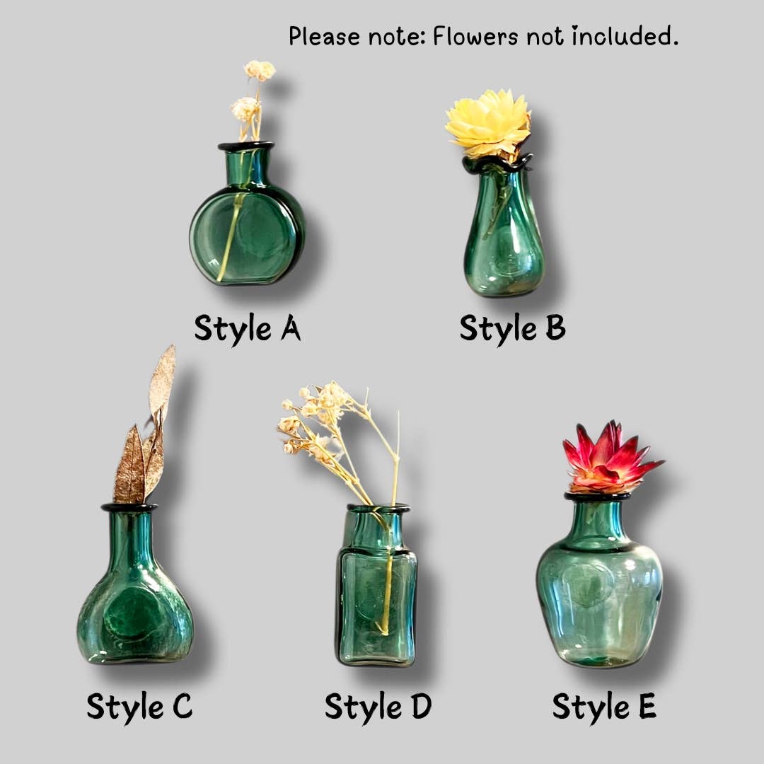MiniJoy - Mini Glass Vase Magnet, Home&Kitchen Decor, Pet Keepsake
