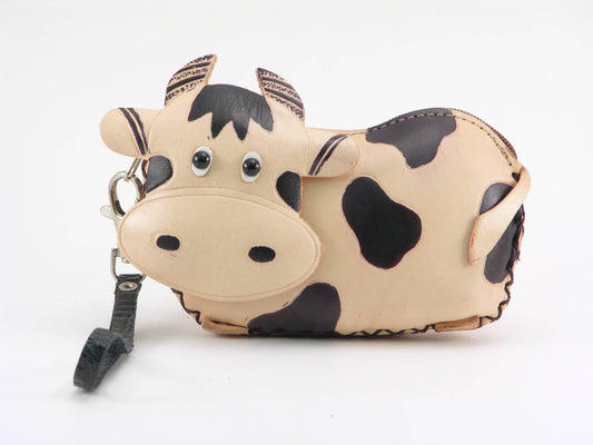 Sunflower Handmade leather inc - Cow Wristlet - E103-BW leather coin purse wallet