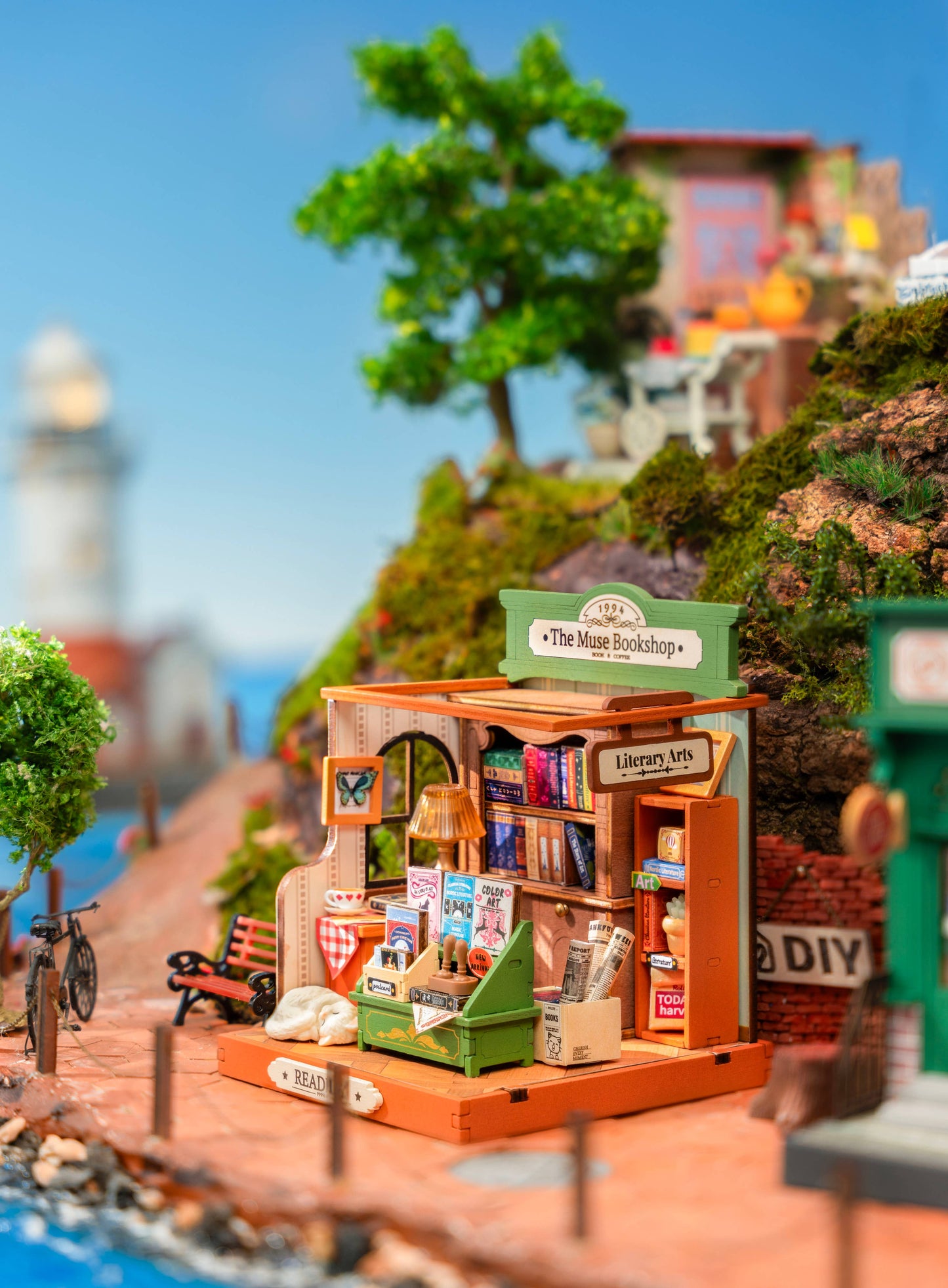 Hands Craft - DIY Miniature House Kit: The Muse Bookshop