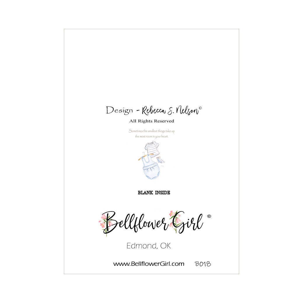 Bellflower Girl - Sometimes the Smallest Things Room in Heart - New Baby Card