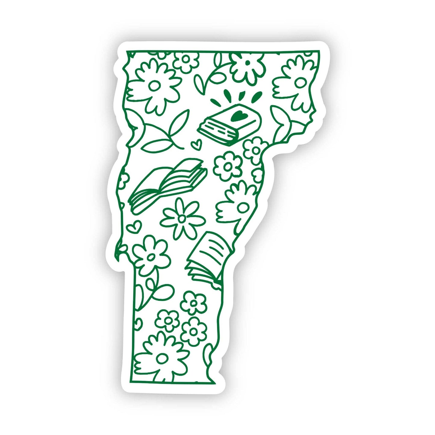 Big Moods - Vermont Bookish Pattern Sticker