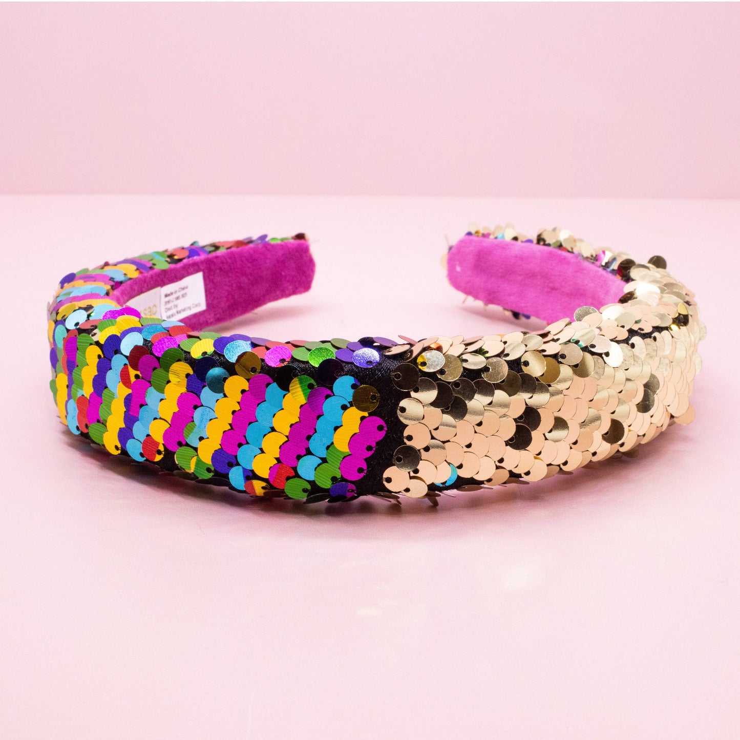 Frog Sac - Reversible Sequin Headband - Kids Padded Hair Band