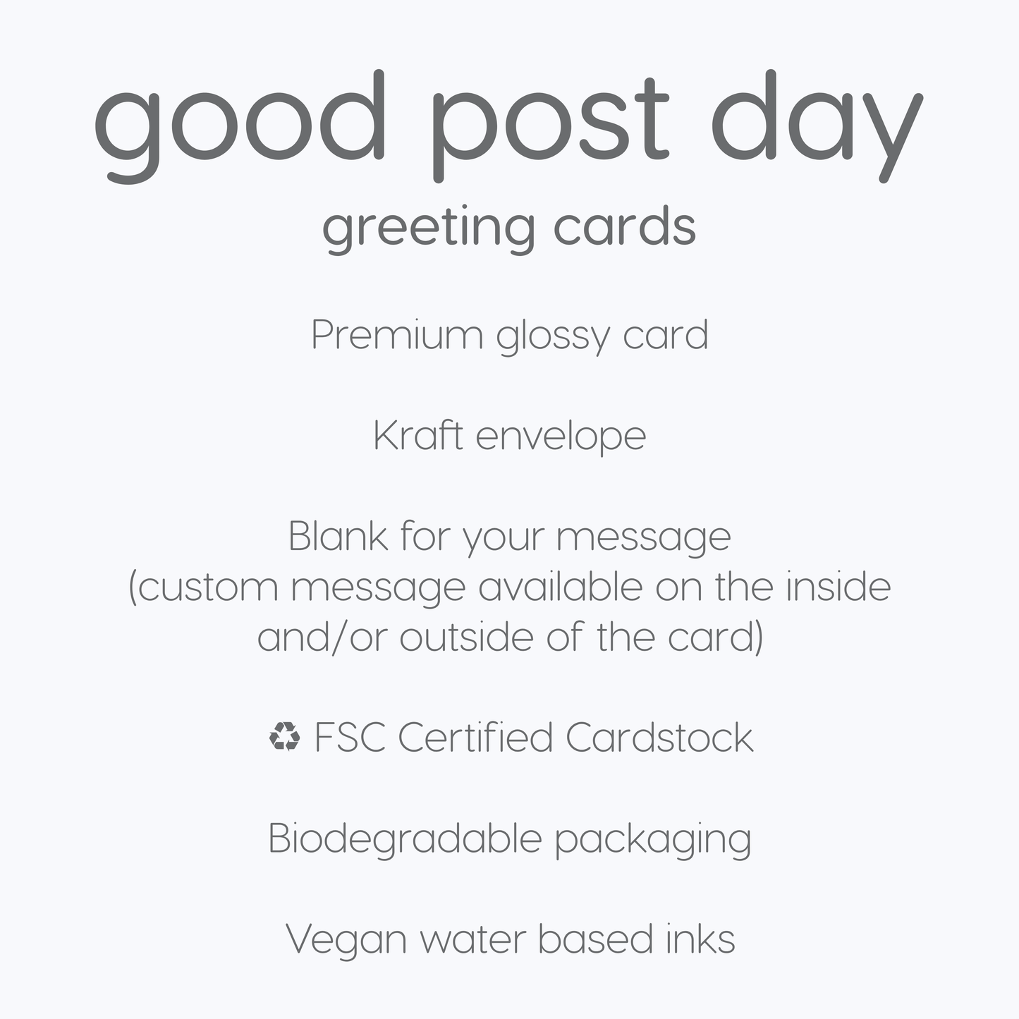 Good Post Day - Mushroom Woodland Sunset 2D Printed Card