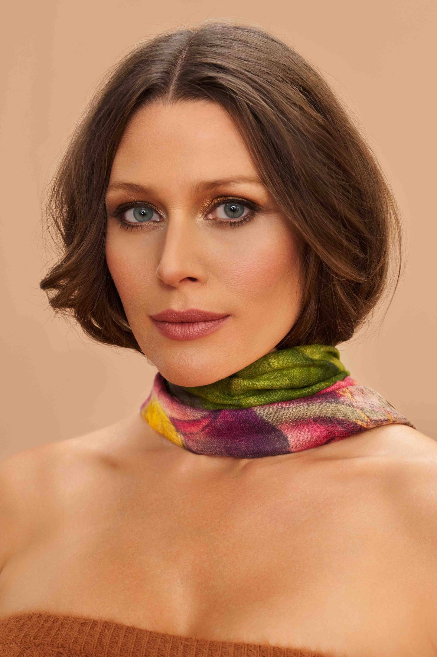 Powder Design inc - US - Wool Wrap Oversized Botanicals Scarf